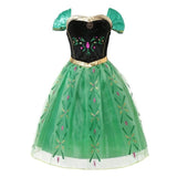 Frozen Anna Elsa Princess Dress For Girl Birthday Party Tulle Prom Gown Kids Christmas Cosplay Snow Queen Coronation Costume