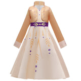 Frozen Anna Elsa Princess Dress For Girl Birthday Party Tulle Prom Gown Kids Christmas Cosplay Snow Queen Coronation Costume