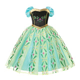 Frozen Anna Elsa Princess Dress For Girl Birthday Party Tulle Prom Gown Kids Christmas Cosplay Snow Queen Coronation Costume