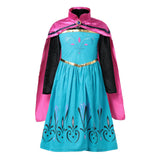 Frozen Anna Elsa Princess Dress For Girl Birthday Party Tulle Prom Gown Kids Christmas Cosplay Snow Queen Coronation Costume