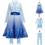 Frozen Anna Elsa Princess Dress For Girl Birthday Party Tulle Prom Gown Kids Christmas Cosplay Snow Queen Coronation Costume