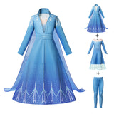 Frozen Anna Elsa Princess Dress For Girl Birthday Party Tulle Prom Gown Kids Christmas Cosplay Snow Queen Coronation Costume