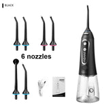5 Modes Portable Oral Irrigator with Dental Water Flosser Jet 300ml USB Rechargeable