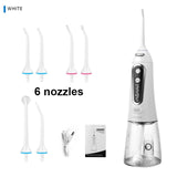 5 Modes Portable Oral Irrigator with Dental Water Flosser Jet 300ml USB Rechargeable