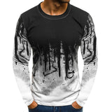 3D printed animal long-sleeved T-shirt