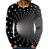 3D printed animal long-sleeved T-shirt