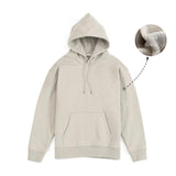 SIMWOOD NEW Autumn Winter 360g Solid Fabric Hooded Sweatshirt