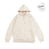SIMWOOD NEW Autumn Winter 360g Solid Fabric Hooded Sweatshirt