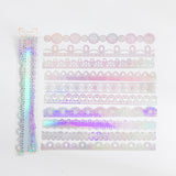 10pcs/pack INS DIY Bronzing Lace Decoration for Scrapbooking paper