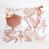 10pcs/pack INS DIY Bronzing Lace Decoration for Scrapbooking paper