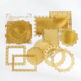 10pcs/pack INS DIY Bronzing Lace Decoration for Scrapbooking paper