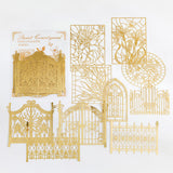 10pcs/pack INS DIY Bronzing Lace Decoration for Scrapbooking paper