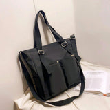 Simple Fashion Zipper Waterproof Handbags - Large Capacity Tote Bags