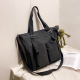 Simple Fashion Zipper Waterproof Handbags - Large Capacity Tote Bags