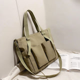 Simple Fashion Zipper Waterproof Handbags - Large Capacity Tote Bags