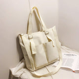 Simple Fashion Zipper Waterproof Handbags - Large Capacity Tote Bags