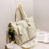 Simple Fashion Zipper Waterproof Handbags - Large Capacity Tote Bags