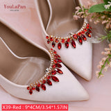 New Shoe Clip Rhinestone Charms Women Wedding High Heels Fashion Buckle Accessories Clothes Decoration X21
