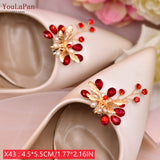 New Shoe Clip Rhinestone Charms Women Wedding High Heels Fashion Buckle Accessories Clothes Decoration X21