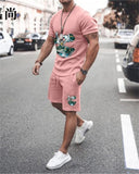 Suit 3D Summer Pattern T-shirt Suit Men
