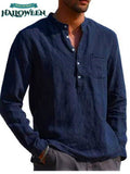 Cotton Linen Shirt Linen Shirt Large Size Shirt Business Shirt