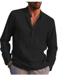Cotton Linen Shirt Linen Shirt Large Size Shirt Business Shirt