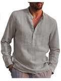 Cotton Linen Shirt Linen Shirt Large Size Shirt Business Shirt