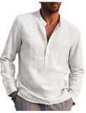 Cotton Linen Shirt Linen Shirt Large Size Shirt Business Shirt