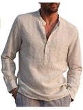 Cotton Linen Shirt Linen Shirt Large Size Shirt Business Shirt