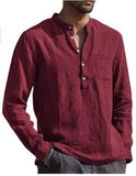 Cotton Linen Shirt Linen Shirt Large Size Shirt Business Shirt