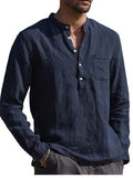 Cotton Linen Shirt Linen Shirt Large Size Shirt Business Shirt