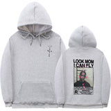 Cactus Jack Hoodie Men Women Double-sided Logo Print LOOK MOM I CAN FLY Travis Scott Hoodies Unisex Fashion Hip Hop Streetwear