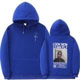 Cactus Jack Hoodie Men Women Double-sided Logo Print LOOK MOM I CAN FLY Travis Scott Hoodies Unisex Fashion Hip Hop Streetwear
