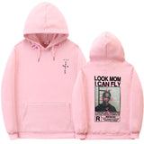 Cactus Jack Hoodie Men Women Double-sided Logo Print LOOK MOM I CAN FLY Travis Scott Hoodies Unisex Fashion Hip Hop Streetwear