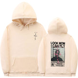Cactus Jack Hoodie Men Women Double-sided Logo Print LOOK MOM I CAN FLY Travis Scott Hoodies Unisex Fashion Hip Hop Streetwear