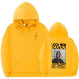 Cactus Jack Hoodie Men Women Double-sided Logo Print LOOK MOM I CAN FLY Travis Scott Hoodies Unisex Fashion Hip Hop Streetwear