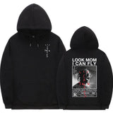 Cactus Jack Hoodie Men Women Double-sided Logo Print LOOK MOM I CAN FLY Travis Scott Hoodies Unisex Fashion Hip Hop Streetwear