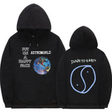 Cactus Jack Hoodie Men Women Double-sided Logo Print LOOK MOM I CAN FLY Travis Scott Hoodies Unisex Fashion Hip Hop Streetwear