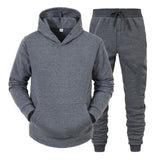 Hoodie Suit Men Sports Wear Tracksuits Autumn Winter Men Two Pieces Sets Oversized Hooded Streetwear Outfits