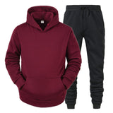 Hoodie Suit Men Sports Wear Tracksuits Autumn Winter Men Two Pieces Sets Oversized Hooded Streetwear Outfits