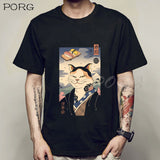 Men Catana Cool Summer Loose Men T Shirt Casual Short Sleeve