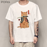 Men Catana Cool Summer Loose Men T Shirt Casual Short Sleeve