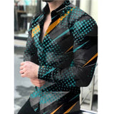 Casual Long Sleeve Shirt Men Paisley Print Shirt Camisa Social Masculina Manga Longa Prom Party Shirt