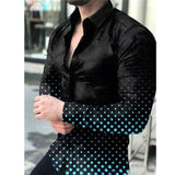Casual Long Sleeve Shirt Men Paisley Print Shirt Camisa Social Masculina Manga Longa Prom Party Shirt