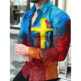 Casual Long Sleeve Shirt Men Paisley Print Shirt Camisa Social Masculina Manga Longa Prom Party Shirt