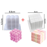 DIY Aromatherapy Plaster Candle Wax 3D Silicone Mold