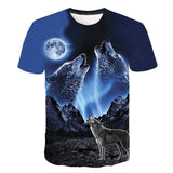 3D Tiger Lion Printed T-Shirts, Fashionable Round Neck Short Sleeve Street Clothes, Hip-Hop T-Shirts, Summer