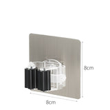 Adhesive Multi-Purpose Hooks Wall Mounted Mop Organizer Holder RackBrush Broom Hanger Hook Kitchen Bathroom Strong Hooks