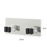 Adhesive Multi-Purpose Hooks Wall Mounted Mop Organizer Holder RackBrush Broom Hanger Hook Kitchen Bathroom Strong Hooks