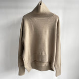 Toppies' Thick Winter Warm Oversized Turtleneck Knitted Sweater for Female's Tops